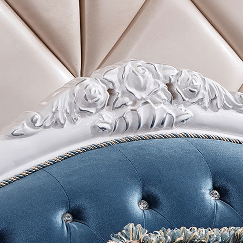 Traditional Tufted Rolled Arm Settee Slipcovered Sofa for Three People Clearhalo 'furn' 'furn_sofas' 'Furniture' 'furniture_sofas' 'Living Room Furniture' 'Sofa' 'sofas' 4882990