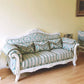Traditional Tufted Rolled Arm Settee Slipcovered Sofa for Three People White-Green Clearhalo 'furn' 'furn_sofas' 'Furniture' 'furniture_sofas' 'Living Room Furniture' 'Sofa' 'sofas' 4882999
