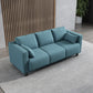 Modern Faux Leather/Linen Sofa Square Arm Couch for Living Room Light Blue Clearhalo 'furn' 'furn_sofas' 'Furniture' 'furniture_sofas' 'Living Room Furniture' 'Sofa' 'sofas' 4883021