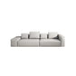 Stain-Resistant Stationary Faux Leather Sofa Living Room Square Arm Couch 94"L x 39"W x 26"H Sponge Clearhalo 'furn' 'furn_sofas' 'Furniture' 'furniture_sofas' 'Living Room Furniture' 'Sofa' 'sofas' 4883043