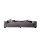 Stationary Stain-Resistant Faux Leather Sofa Living Room Gray Cushions Settee 71"L x 39"W x 28"H Clearhalo 'furn' 'furn_sofas' 'Furniture' 'furniture_sofas' 'Living Room Furniture' 'Sofa' 'sofas' 4883087