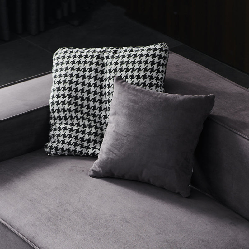 Stationary Stain-Resistant Faux Leather Sofa Living Room Gray Cushions Settee Clearhalo 'furn' 'furn_sofas' 'Furniture' 'furniture_sofas' 'Living Room Furniture' 'Sofa' 'sofas' 4883090