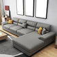Modern Removable Cushions Sectionals 37.4"H Pillow Top Arm Sofa with 4 Pillows Grey Clearhalo 'furn' 'furn_sectionals' 'Furniture' 'furniture_sectionals' 'Living Room Furniture' 'Sectionals' 4883202