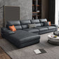 125.98"L x 68.9"W x 35.43"H Modern 5-Seat Fabric Sofa Cushion Back Sectional with Storage Dark Gray Sponge Clearhalo 'furn' 'furn_sectionals' 'Furniture' 'furniture_sectionals' 'Living Room Furniture' 'Sectionals' 4883214