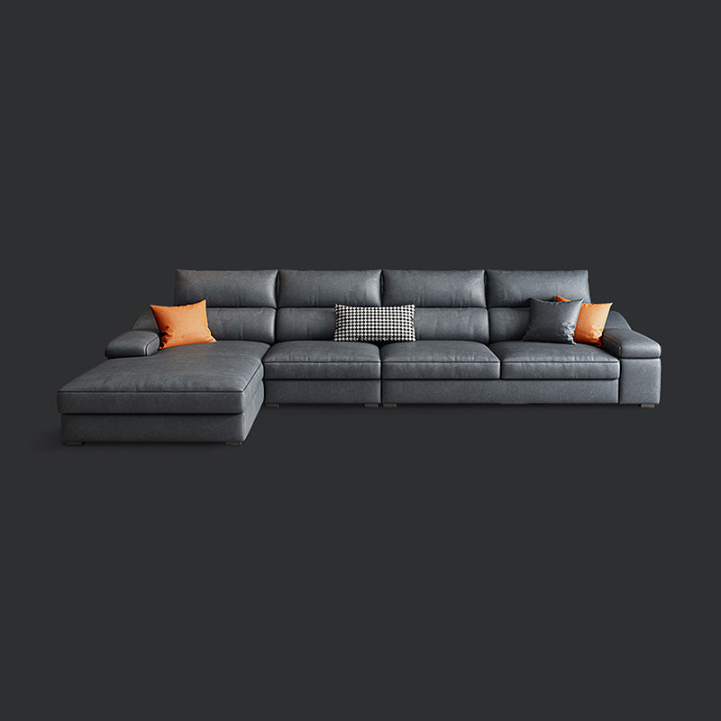 125.98"L x 68.9"W x 35.43"H Modern 5-Seat Fabric Sofa Cushion Back Sectional with Storage Clearhalo 'furn' 'furn_sectionals' 'Furniture' 'furniture_sectionals' 'Living Room Furniture' 'Sectionals' 4883216