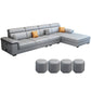 Contemporary L-shape Sectional Right Hand Facing Sofa and Chaise for Living Room Grey Clearhalo 'Furniture' 'furniture_sectionals' 'Living Room Furniture' 'Sectionals' 4883482