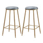 Minimalist Design Stackable Stools for Home Use Backless Barstool with Cushion Grey 2 Piece Set Clearhalo 'Bar Furniture' 'Bar Stools' 'bar_stools' 'furn' 'furn_bar_stools' 'Furniture' 'furniture_bar_stools' 'Kitchen & Dining Furniture' 4886947