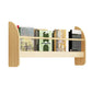 Pine Wood Wall Mounted Bookshelf Natural Scandinavian Bookcase for Bedroom 31.5"L x 4.7"W x 12.6"H Clearhalo 'Bookcases' 'Furniture' 'furniture_bookcases' 'Office Furniture' 4887045