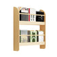 Pine Wood Wall Mounted Bookshelf Natural Scandinavian Bookcase for Bedroom 23.6"L x 4.7"W x 24"H Clearhalo 'Bookcases' 'Furniture' 'furniture_bookcases' 'Office Furniture' 4887051
