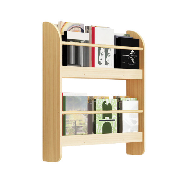 Pine Wood Wall Mounted Bookshelf Natural Scandinavian Bookcase for Bedroom 23.6"L x 4.7"W x 24"H Clearhalo 'Bookcases' 'Furniture' 'furniture_bookcases' 'Office Furniture' 4887051