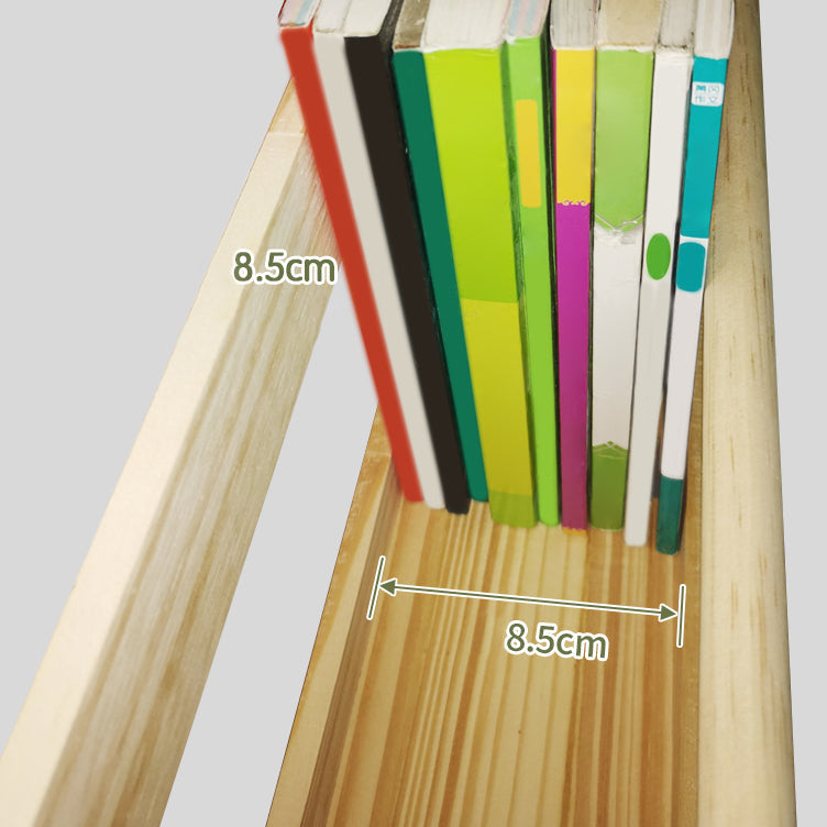 Pine Wood Wall Mounted Bookshelf Natural Scandinavian Bookcase for Bedroom Clearhalo 'Bookcases' 'Furniture' 'furniture_bookcases' 'Office Furniture' 4887053