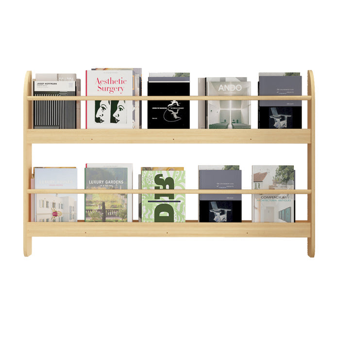 Pine Wood Wall Mounted Bookshelf Natural Scandinavian Bookcase for Bedroom Clearhalo 'Bookcases' 'Furniture' 'furniture_bookcases' 'Office Furniture' 4887057
