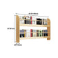Pine Wood Wall Mounted Bookshelf Natural Scandinavian Bookcase for Bedroom Clearhalo 'Bookcases' 'Furniture' 'furniture_bookcases' 'Office Furniture' 4887075