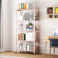 Foldable Bookshelf Scandinavian Style Bookcase for Home Office with Casters Clearhalo 'Bookcases' 'furn' 'furn_bookcases' 'Furniture' 'furniture_bookcases' 'Office Furniture' 4887101