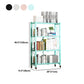 Foldable Bookshelf Scandinavian Style Bookcase for Home Office with Casters Clearhalo 'Bookcases' 'furn' 'furn_bookcases' 'Furniture' 'furniture_bookcases' 'Office Furniture' 4887111
