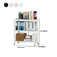 Foldable Bookshelf Scandinavian Style Bookcase for Home Office with Casters Clearhalo 'Bookcases' 'furn' 'furn_bookcases' 'Furniture' 'furniture_bookcases' 'Office Furniture' 4887113