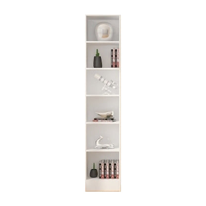 Scandinavian Manufactured Wood Standard Bookshelf Vertical Closed Back Bookcase 13.8"L x 9.4"W x 70.9"H White Bookcases Clearhalo 'Bookcases' 'furn' 'furn_bookcases' 'Furniture' 'furniture_bookcases' 'Office Furniture' 4887124