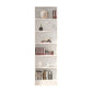 Scandinavian Manufactured Wood Standard Bookshelf Vertical Closed Back Bookcase 23.6"L x 9.4"W x 70.9"H White Bookcases Clearhalo 'Bookcases' 'furn' 'furn_bookcases' 'Furniture' 'furniture_bookcases' 'Office Furniture' 4887127