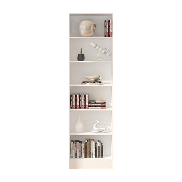 Scandinavian Manufactured Wood Standard Bookshelf Vertical Closed Back Bookcase 23.6"L x 9.4"W x 70.9"H White Bookcases Clearhalo 'Bookcases' 'furn' 'furn_bookcases' 'Furniture' 'furniture_bookcases' 'Office Furniture' 4887127