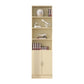 Scandinavian Manufactured Wood Standard Bookshelf Vertical Closed Back Bookcase 23.6"L x 9.4"W x 70.9"H Natural Cabinets Clearhalo 'Bookcases' 'furn' 'furn_bookcases' 'Furniture' 'furniture_bookcases' 'Office Furniture' 4887138