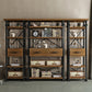 Solid Wood Bookshelf Industrial Style Open Back Bookcase for Home Office Clearhalo 'Bookcases' 'furn' 'furn_bookcases' 'Furniture' 'furniture_bookcases' 'Office Furniture' 4887146