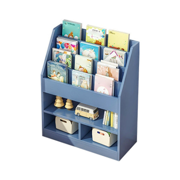 Manufactured Wood Ladder Bookshelf Scandinavian Vertical Closed Back Bookcase 24.4"L x 11.8"W x 39.4"H Blue Clearhalo 'Bookcases' 'furn' 'furn_bookcases' 'Furniture' 'furniture_bookcases' 'Office Furniture' 4887187