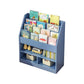 Manufactured Wood Ladder Bookshelf Scandinavian Vertical Closed Back Bookcase 32.3"L x 11.8"W x 39.4"H Blue Clearhalo 'Bookcases' 'furn' 'furn_bookcases' 'Furniture' 'furniture_bookcases' 'Office Furniture' 4887189