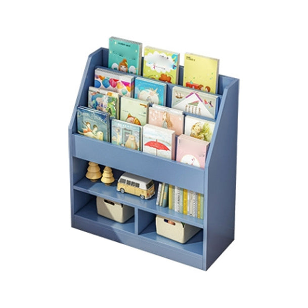 Manufactured Wood Ladder Bookshelf Scandinavian Vertical Closed Back Bookcase 32.3"L x 11.8"W x 39.4"H Blue Clearhalo 'Bookcases' 'furn' 'furn_bookcases' 'Furniture' 'furniture_bookcases' 'Office Furniture' 4887189