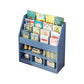 Manufactured Wood Ladder Bookshelf Scandinavian Vertical Closed Back Bookcase 36.2"L x 11.8"W x 39.4"H Blue Clearhalo 'Bookcases' 'furn' 'furn_bookcases' 'Furniture' 'furniture_bookcases' 'Office Furniture' 4887190