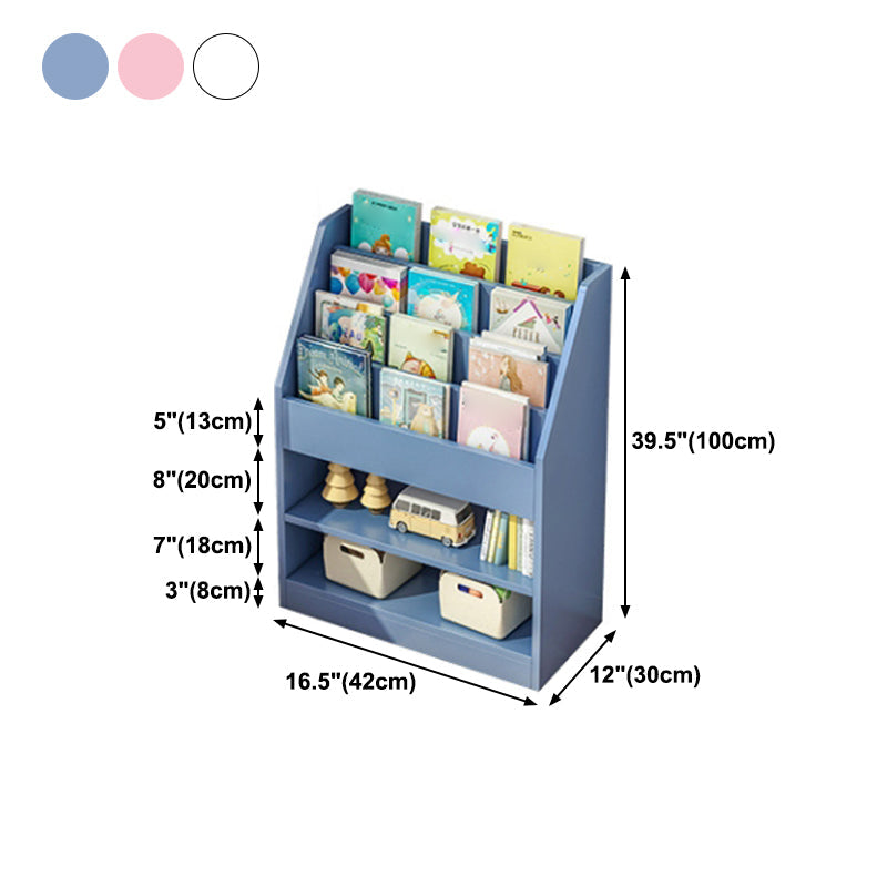 Manufactured Wood Ladder Bookshelf Scandinavian Vertical Closed Back Bookcase Clearhalo 'Bookcases' 'furn' 'furn_bookcases' 'Furniture' 'furniture_bookcases' 'Office Furniture' 4887191