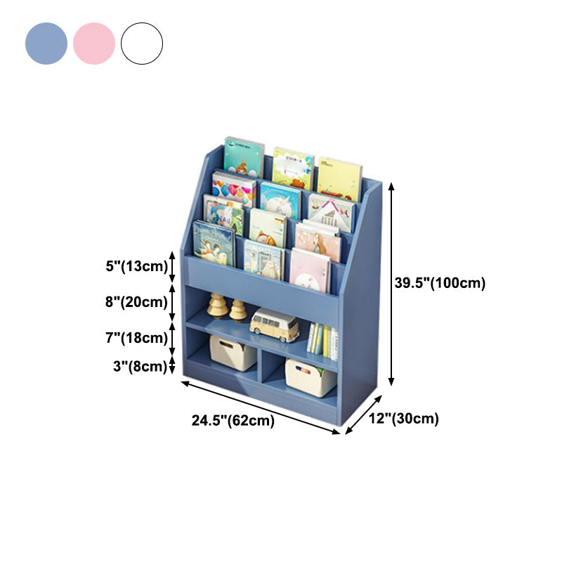 Manufactured Wood Ladder Bookshelf Scandinavian Vertical Closed Back Bookcase Clearhalo 'Bookcases' 'furn' 'furn_bookcases' 'Furniture' 'furniture_bookcases' 'Office Furniture' 4887192