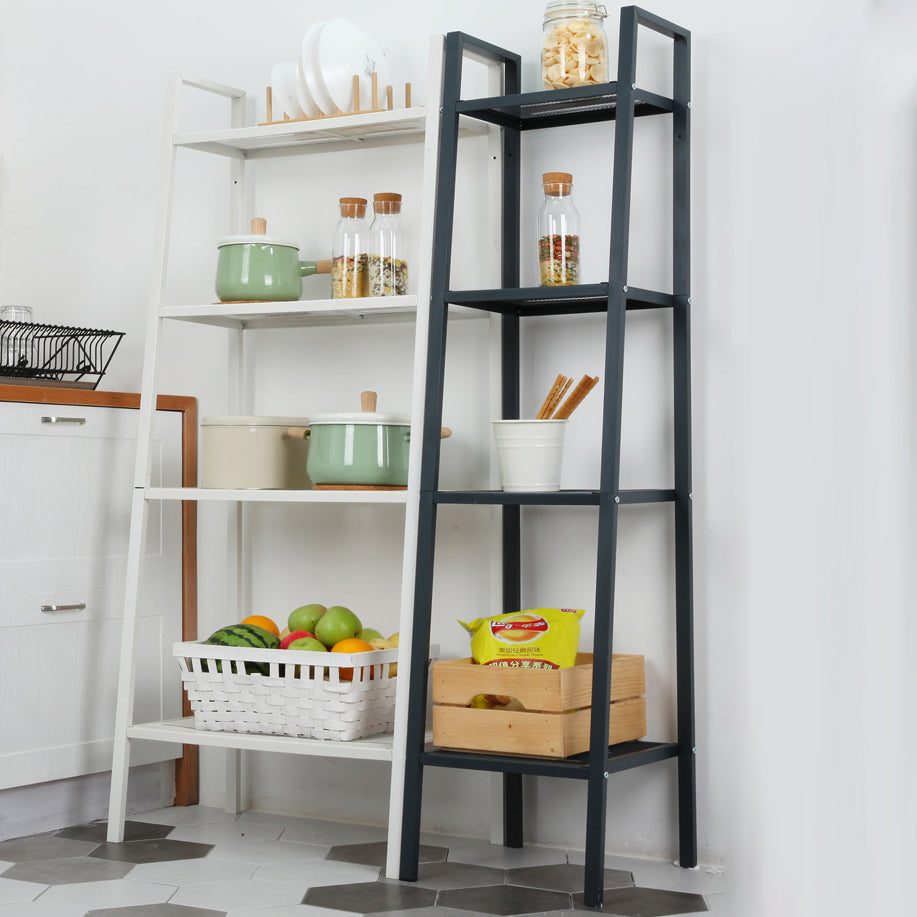 Scandinavian Open Ladder Bookshelf Metal Bookcase for Living Room Clearhalo 'Bookcases' 'furn' 'furn_bookcases' 'Furniture' 'furniture_bookcases' 'Office Furniture' 4887195