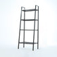 Scandinavian Open Ladder Bookshelf Metal Bookcase for Living Room 23.6"L x 13.8"W x 57.9"H Black Clearhalo 'Bookcases' 'furn' 'furn_bookcases' 'Furniture' 'furniture_bookcases' 'Office Furniture' 4887197