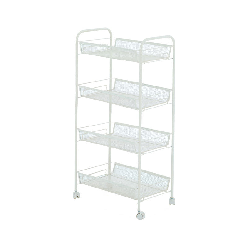 Scandinavian Open Ladder Bookshelf Metal Bookcase for Living Room 17.7"L x 10.6"W x 33.5"H White Clearhalo 'Bookcases' 'furn' 'furn_bookcases' 'Furniture' 'furniture_bookcases' 'Office Furniture' 4887199
