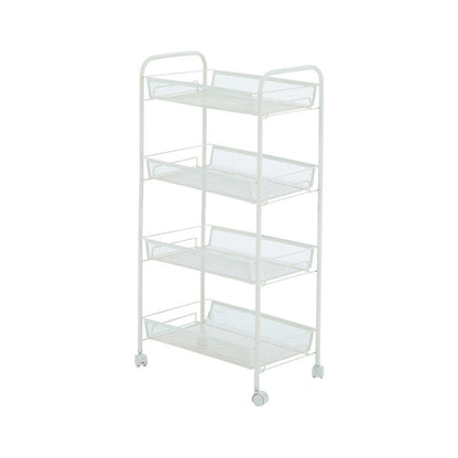 Scandinavian Open Ladder Bookshelf Metal Bookcase for Living Room 17.7"L x 10.6"W x 33.5"H White Clearhalo 'Bookcases' 'furn' 'furn_bookcases' 'Furniture' 'furniture_bookcases' 'Office Furniture' 4887199