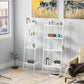 Scandinavian Open Ladder Bookshelf Metal Bookcase for Living Room Clearhalo 'Bookcases' 'furn' 'furn_bookcases' 'Furniture' 'furniture_bookcases' 'Office Furniture' 4887200