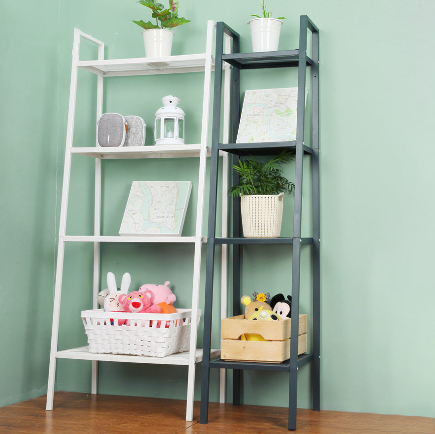 Scandinavian Open Ladder Bookshelf Metal Bookcase for Living Room Clearhalo 'Bookcases' 'furn' 'furn_bookcases' 'Furniture' 'furniture_bookcases' 'Office Furniture' 4887214