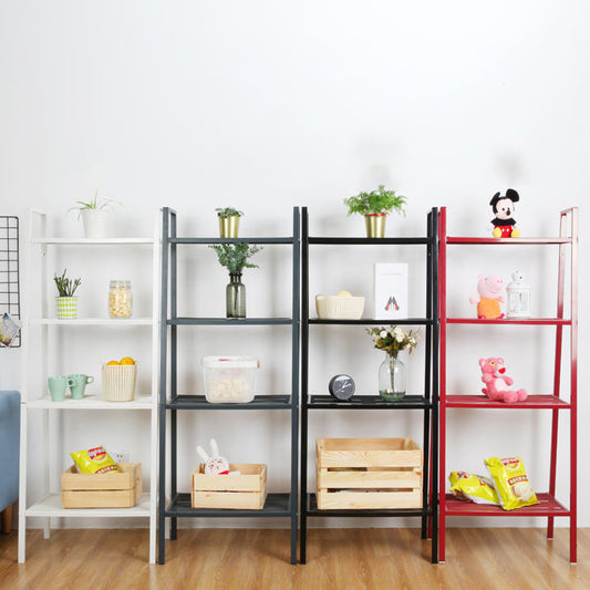 Scandinavian Open Ladder Bookshelf Metal Bookcase for Living Room Clearhalo 'Bookcases' 'furn' 'furn_bookcases' 'Furniture' 'furniture_bookcases' 'Office Furniture' 4887215