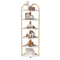 Scandinavian Open Corner Bookshelf with Iron Frame Manufactured Wood Bookcase Clearhalo 'Bookcases' 'furn' 'furn_bookcases' 'Furniture' 'furniture_bookcases' 'Office Furniture' 4887228