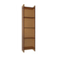 Closed Back Bookcase Scandinavian Style Bookshelf for Home Office Study Room 15.7"L x 9.8"W x 59.8"H Brown Clearhalo 'Bookcases' 'furn' 'furn_bookcases' 'Furniture' 'furniture_bookcases' 'Office Furniture' 4887285