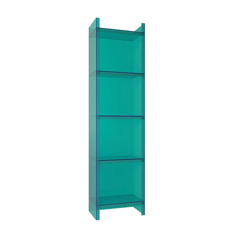 Closed Back Bookcase Scandinavian Style Bookshelf for Home Office Study Room 15.7"L x 9.8"W x 59.8"H Sky Blue Clearhalo 'Bookcases' 'furn' 'furn_bookcases' 'Furniture' 'furniture_bookcases' 'Office Furniture' 4887292