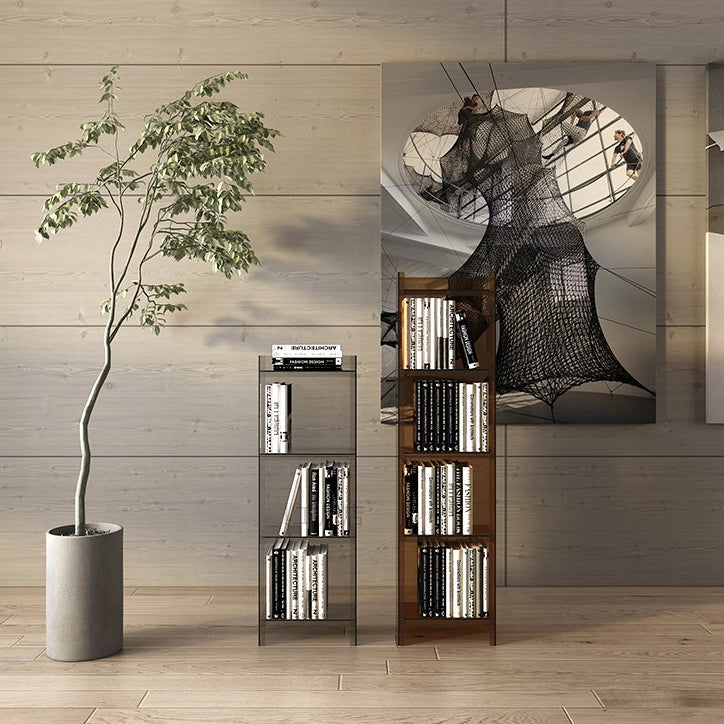 Closed Back Bookcase Scandinavian Style Bookshelf for Home Office Study Room Clearhalo 'Bookcases' 'furn' 'furn_bookcases' 'Furniture' 'furniture_bookcases' 'Office Furniture' 4887301