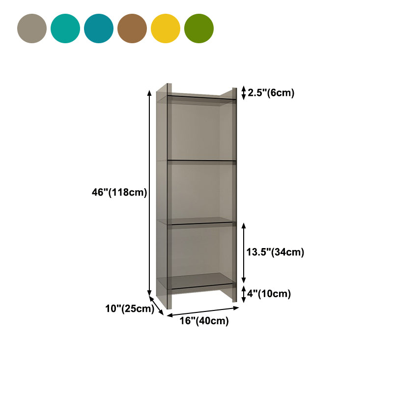 Closed Back Bookcase Scandinavian Style Bookshelf for Home Office Study Room Clearhalo 'Bookcases' 'furn' 'furn_bookcases' 'Furniture' 'furniture_bookcases' 'Office Furniture' 4887305