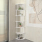 Scandinavian Iron Corner Bookshelf Vertical Open Bookcase for Bedroom Clearhalo 'Bookcases' 'furn' 'furn_bookcases' 'Furniture' 'furniture_bookcases' 'Office Furniture' 4887312