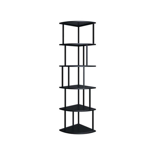 Scandinavian Iron Corner Bookshelf Vertical Open Bookcase for Bedroom Clearhalo 'Bookcases' 'furn' 'furn_bookcases' 'Furniture' 'furniture_bookcases' 'Office Furniture' 4887316