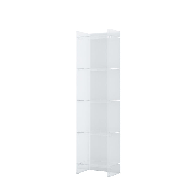 Closed Back Bookshelf Scandinavian Style Bookcase for Home Office 15.7"L x 9.8"W x 59.8"H White Clearhalo 'Bookcases' 'furn' 'furn_bookcases' 'Furniture' 'furniture_bookcases' 'Office Furniture' 4887334
