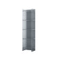 Closed Back Bookshelf Scandinavian Style Bookcase for Home Office 15.7"L x 9.8"W x 59.8"H Grey Clearhalo 'Bookcases' 'furn' 'furn_bookcases' 'Furniture' 'furniture_bookcases' 'Office Furniture' 4887342