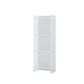Closed Back Bookshelf Scandinavian Style Bookcase for Home Office 15.7"L x 9.8"W x 46.5"H White Clearhalo 'Bookcases' 'furn' 'furn_bookcases' 'Furniture' 'furniture_bookcases' 'Office Furniture' 4887344