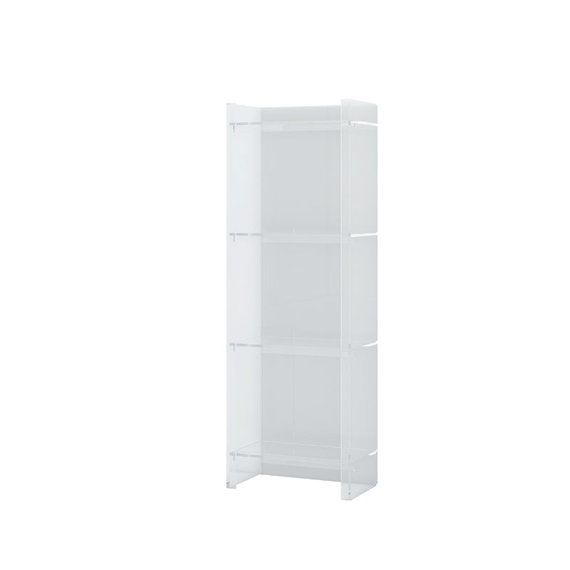 Closed Back Bookshelf Scandinavian Style Bookcase for Home Office 15.7"L x 9.8"W x 46.5"H White Clearhalo 'Bookcases' 'furn' 'furn_bookcases' 'Furniture' 'furniture_bookcases' 'Office Furniture' 4887344