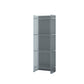 Closed Back Bookshelf Scandinavian Style Bookcase for Home Office 15.7"L x 9.8"W x 46.5"H Grey Clearhalo 'Bookcases' 'furn' 'furn_bookcases' 'Furniture' 'furniture_bookcases' 'Office Furniture' 4887353